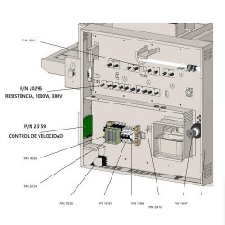 20295 Nieco broiler Resistencia calentador, calefactor eléctrico