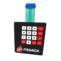 M07689B002: Teclado preset de membrana CON etiqueta, Encore 500S