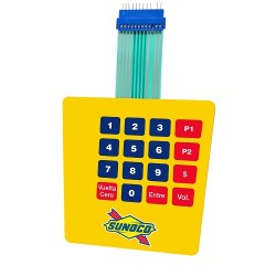 M07689B002: Teclado preset de membrana CON etiqueta, Encore 500S